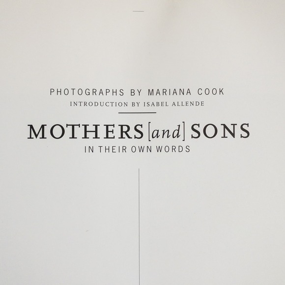 Vintage 1996 Mothers and Sons Mariana Cook Isabel Allende Photography Hardcover - Picture 4 of 7